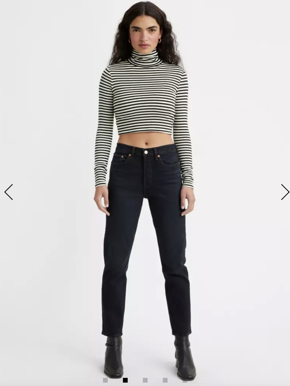 Levi's Wedgie Washed Black Sz 25